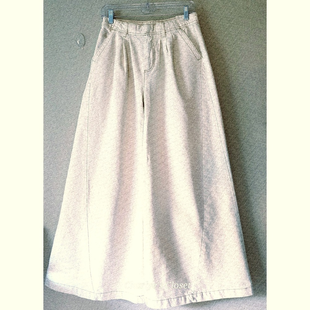 We The Free Cream Wide Leg Jeans - Picture 4 of 9